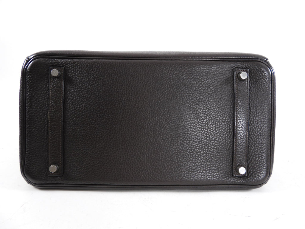 Hermes Birkin 35 Ebene Clemence PHW Bag