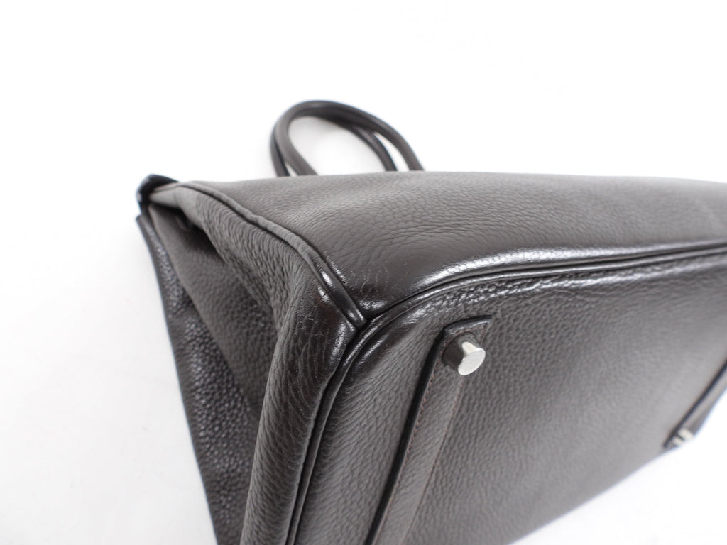 Hermes Birkin 35 Ebene Clemence PHW Bag