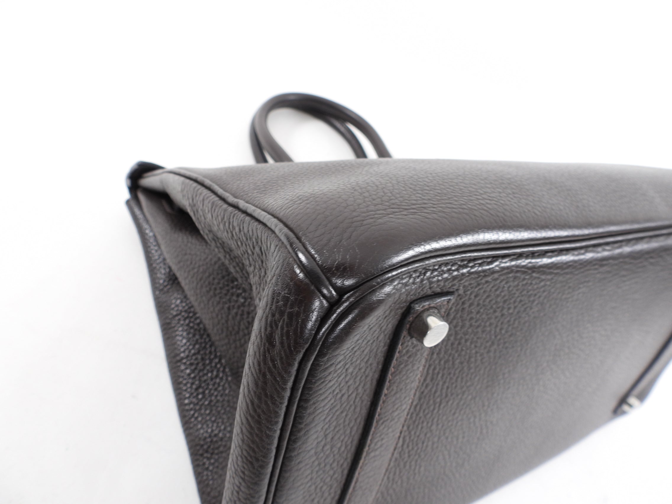 Hermes Birkin 35 Ebene Clemence PHW Bag