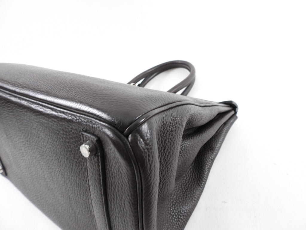 Hermes Birkin 35 Ebene Clemence PHW Bag