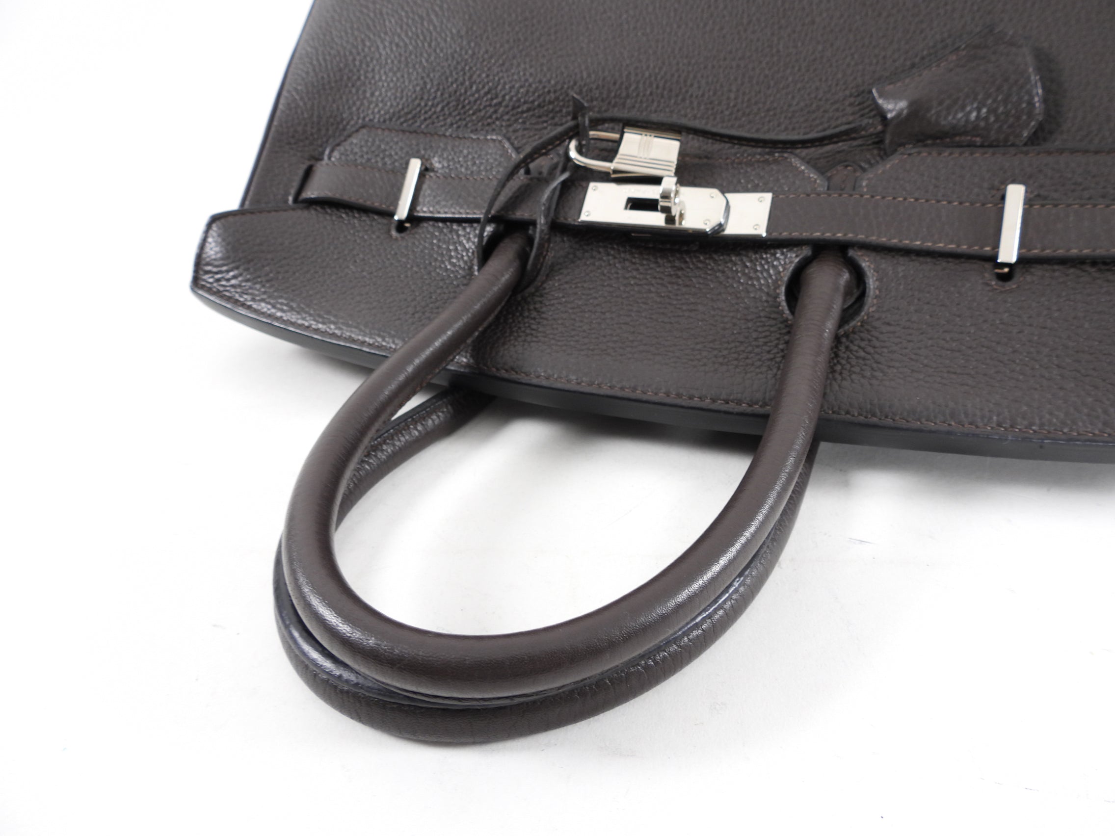 Hermes Birkin 35 Ebene Clemence PHW Bag