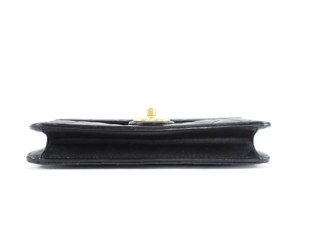 Chanel Small Black Quilted Leather Crossing Times Crossbody Bag