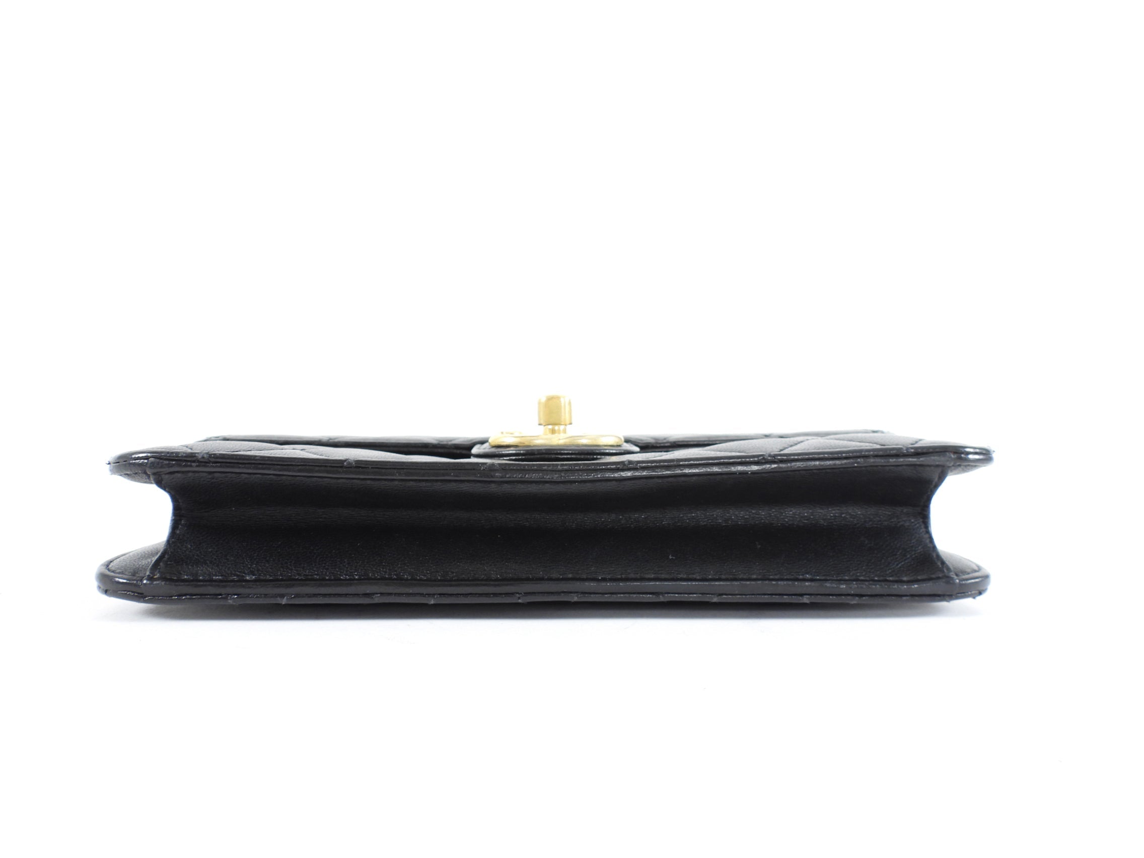 Chanel Small Black Quilted Leather Crossing Times Crossbody Bag