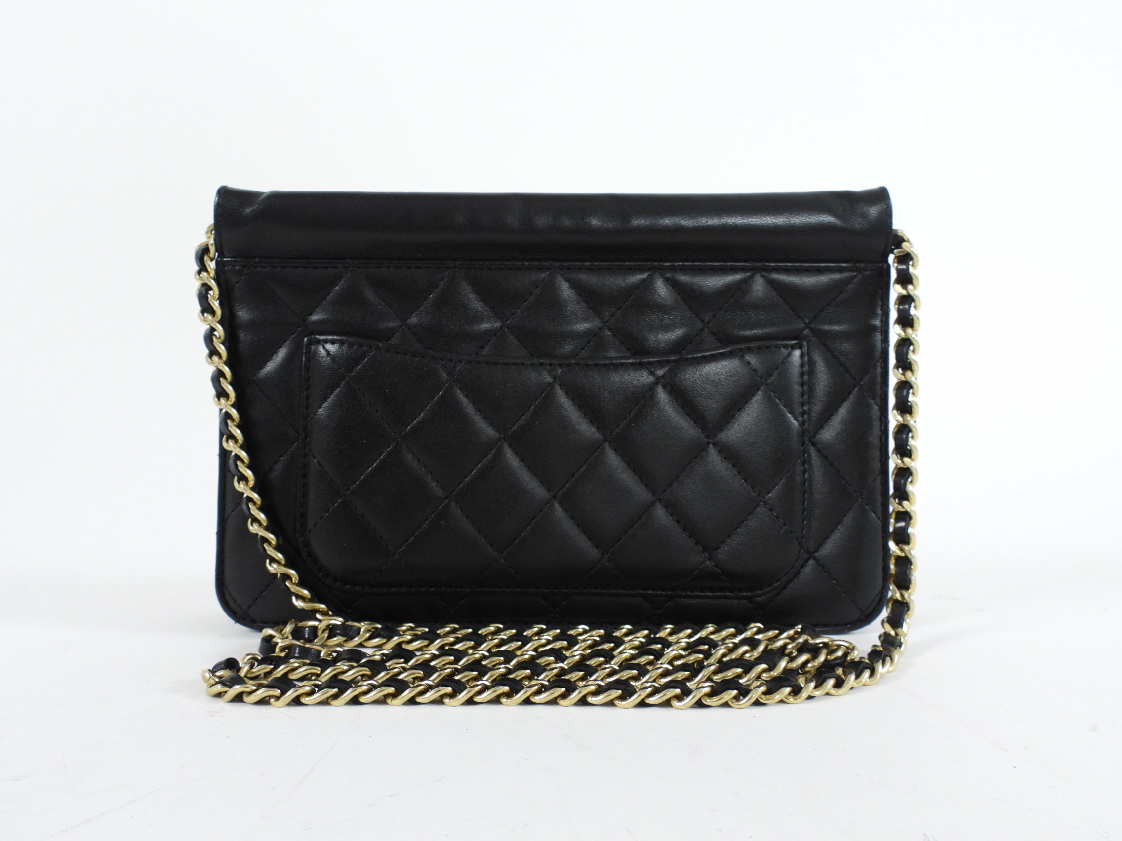 Chanel Small Black Quilted Leather Crossing Times Crossbody Bag