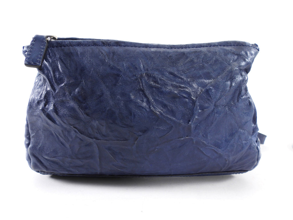 Givenchy Navy Blue Aged Pepe Leather Pandora Bag