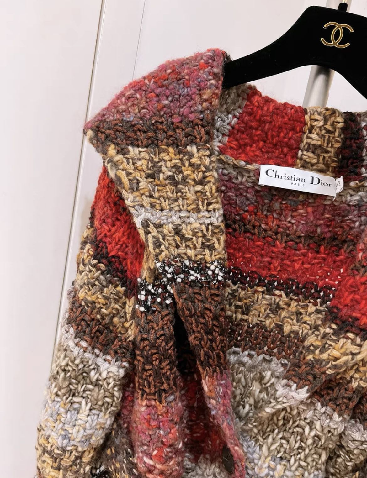 Christian Dior colourful knitted igan