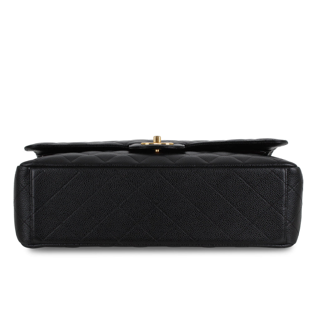 Chanel Classic Flap Bag - Black Maxi