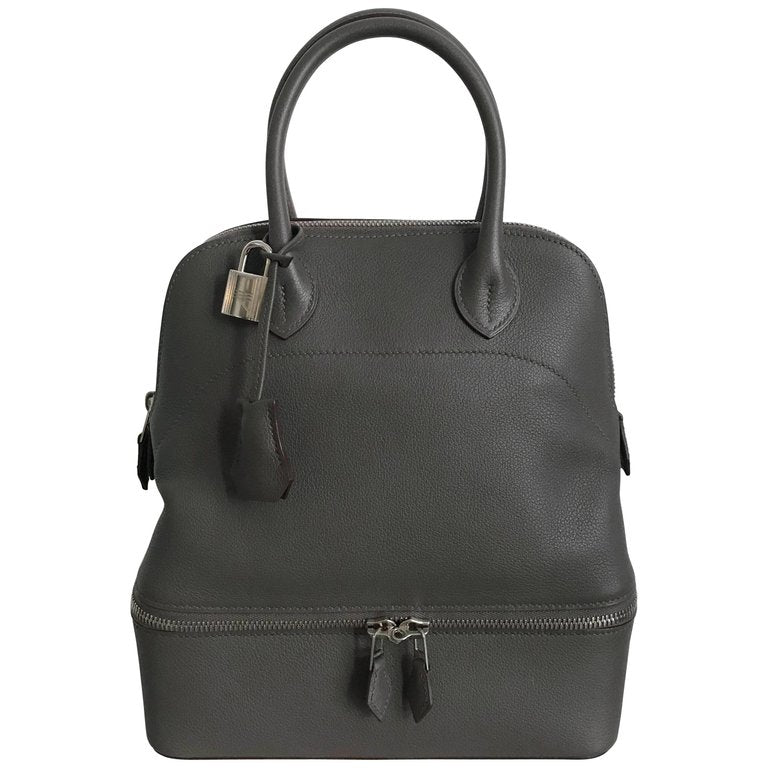Hermes Sac Bolide Secret PM Etain Veau Evercolor