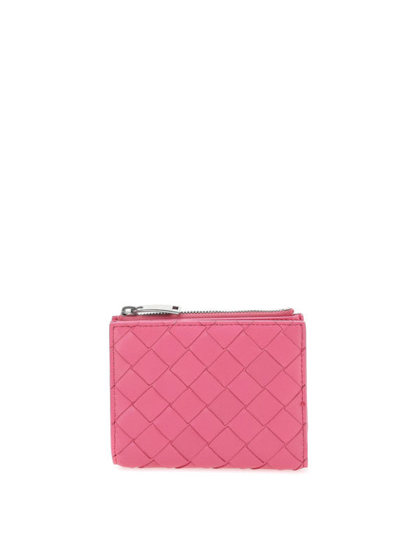 BOTTEGA VENETA INTRECCIATO LAMBSKIN LEATHER BI-FOLD WALLET