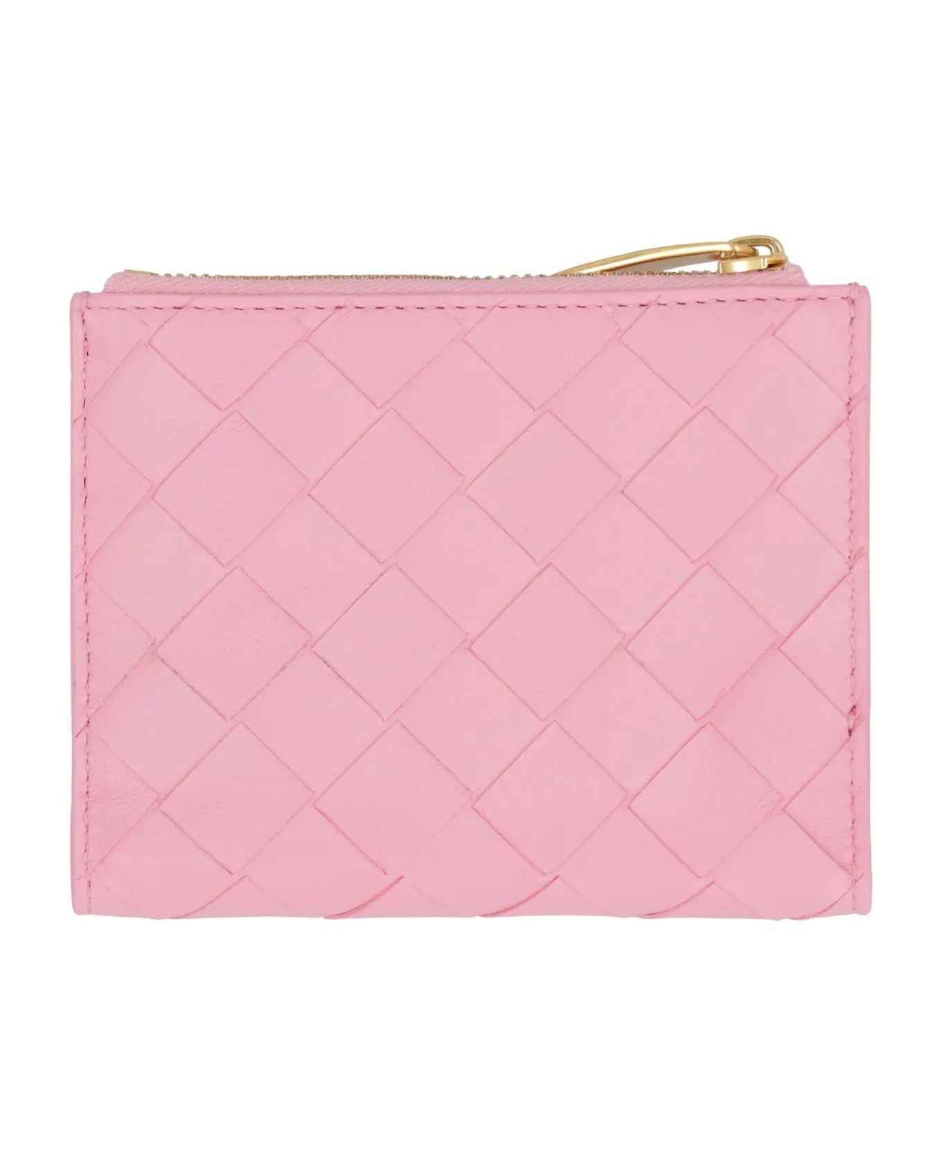 BOTTEGA VENETA INTRECCIATO LAMBSKIN LEATHER BI-FOLD WALLET