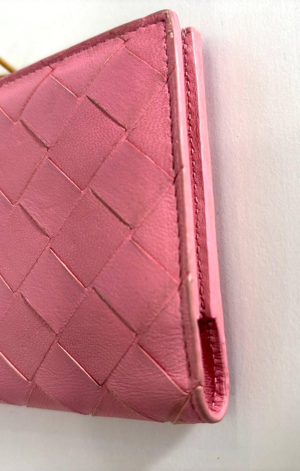 BOTTEGA VENETA INTRECCIATO LAMBSKIN LEATHER BI-FOLD WALLET