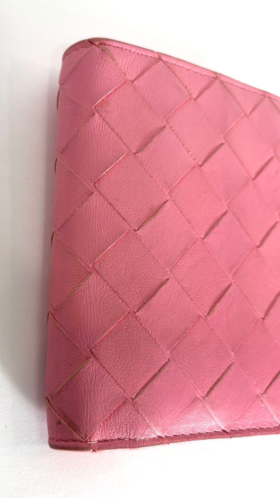 BOTTEGA VENETA INTRECCIATO LAMBSKIN LEATHER BI-FOLD WALLET