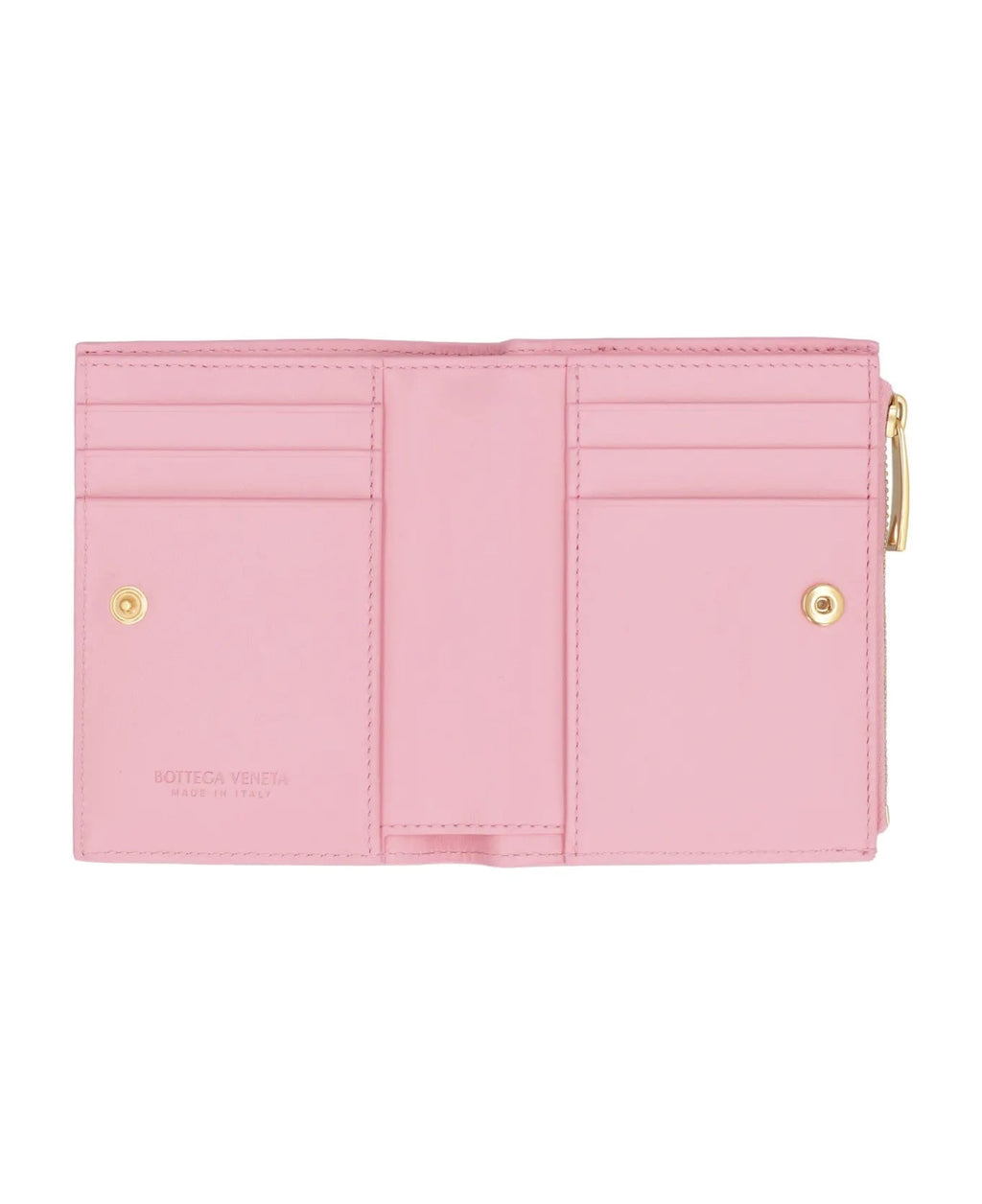 BOTTEGA VENETA INTRECCIATO LAMBSKIN LEATHER BI-FOLD WALLET