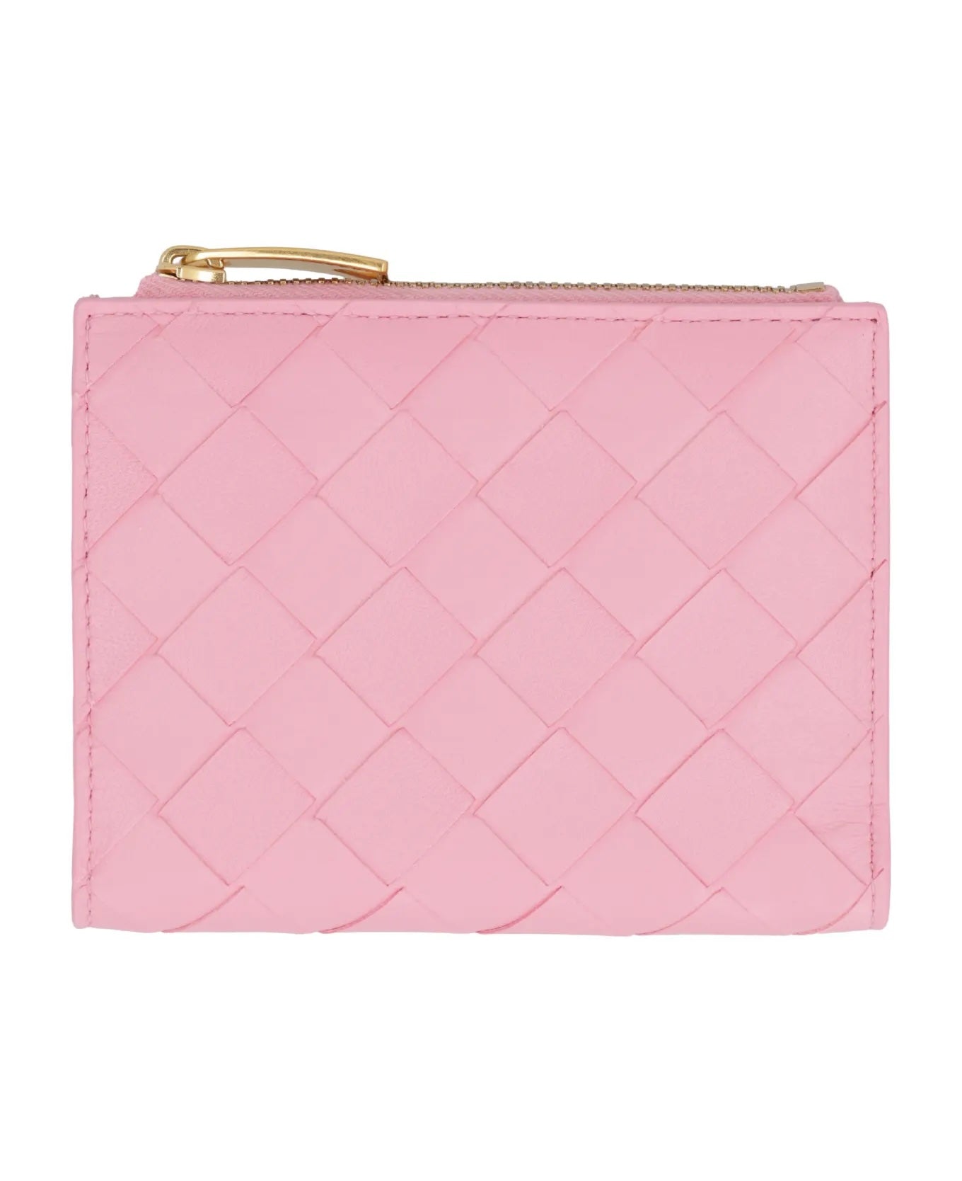 BOTTEGA VENETA INTRECCIATO LAMBSKIN LEATHER BI-FOLD WALLET