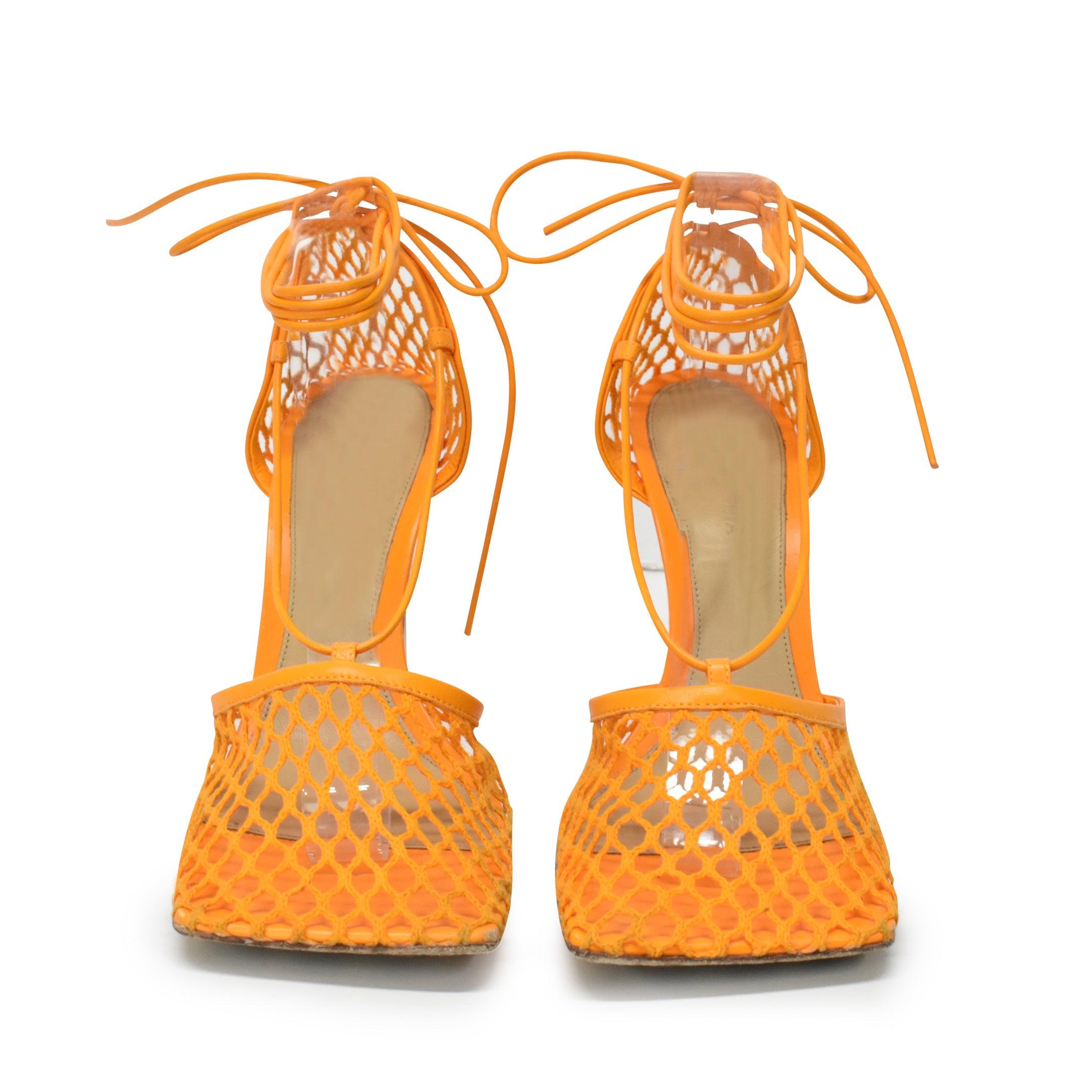 Bottega Veneta 'Stretch Lace-Up' Heels - Women's 39