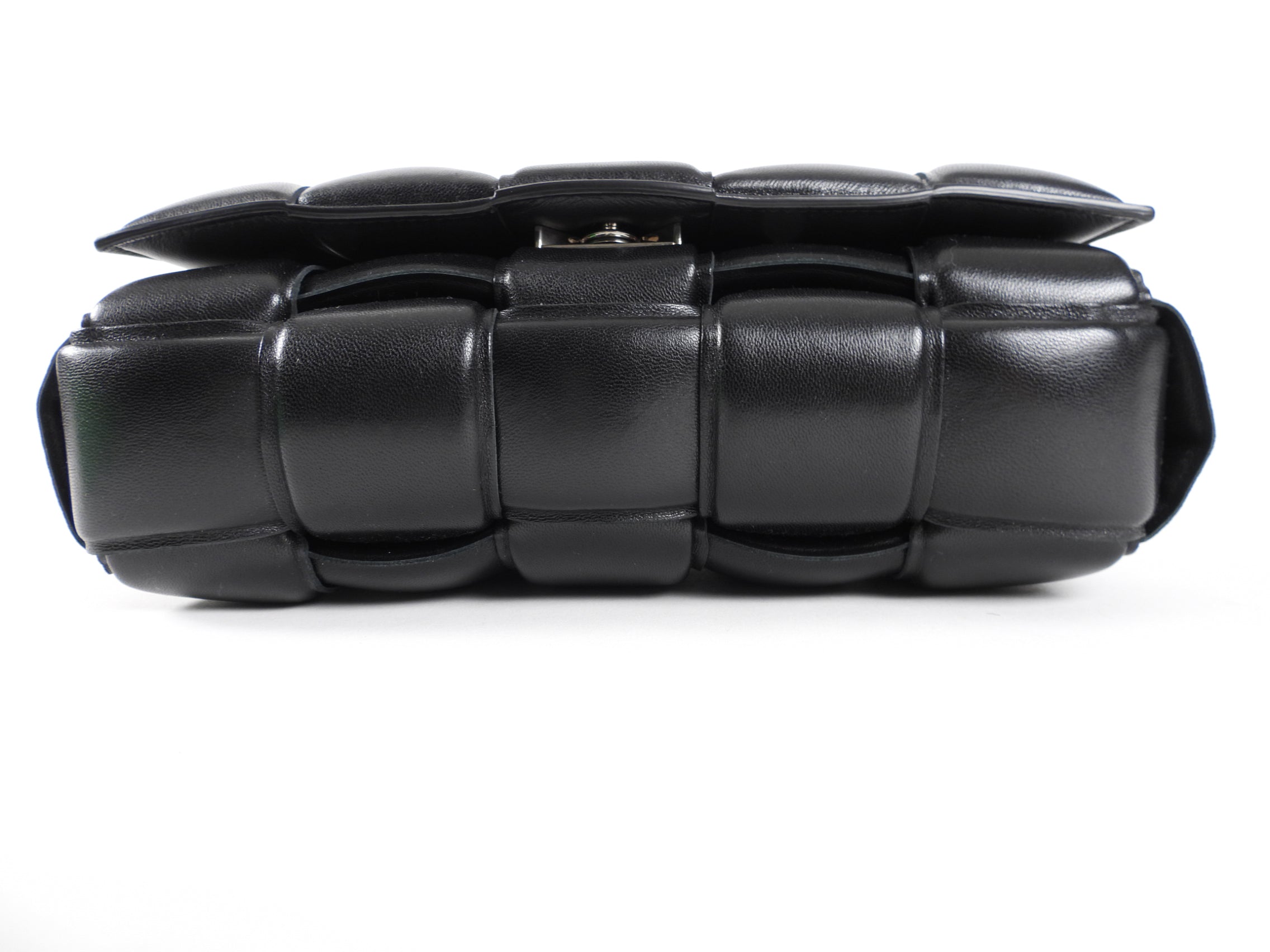 Bottega Veneta Black Padded Casette Crossbody Bag