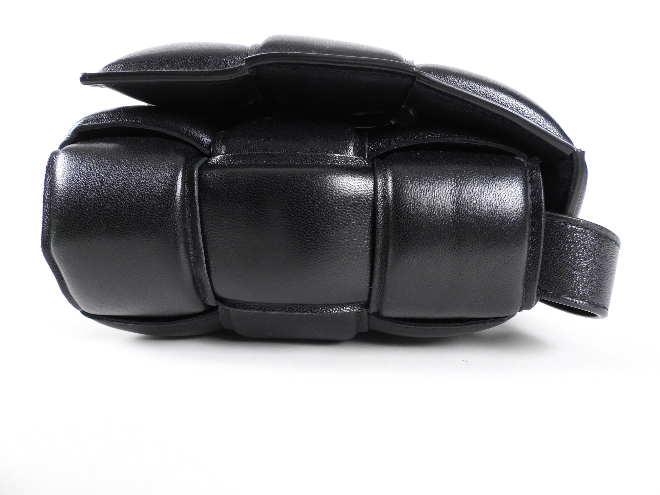 Bottega Veneta Black Padded Casette Crossbody Bag