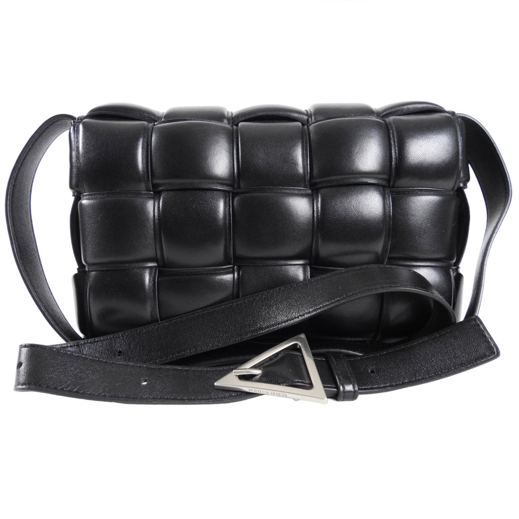 Bottega Veneta Black Padded Casette Crossbody Bag