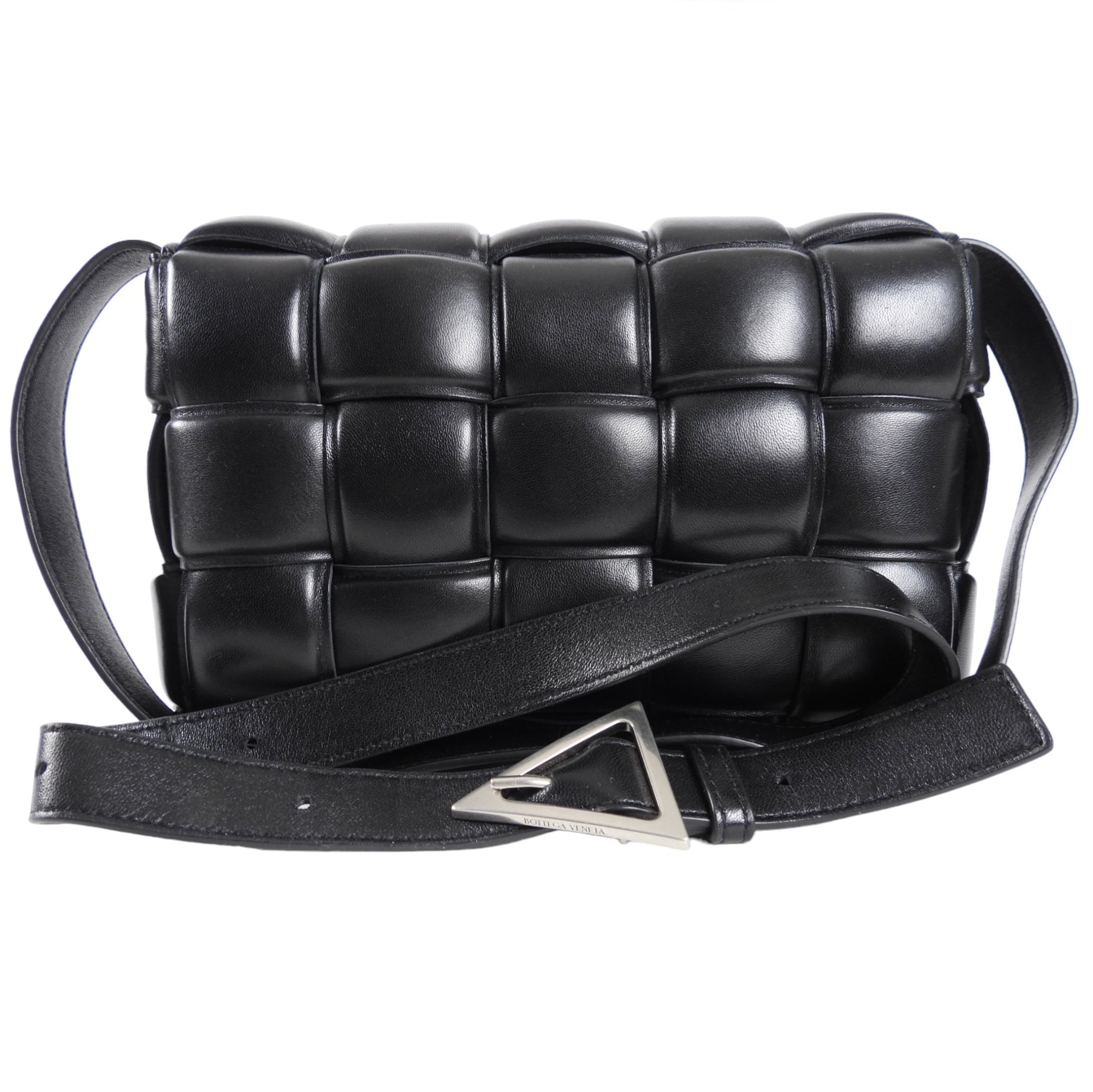 Bottega Veneta Black Padded Casette Crossbody Bag