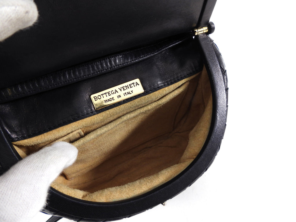 Bottega Veneta Vintage 1980’s Intrecciato Leather Mini Bag