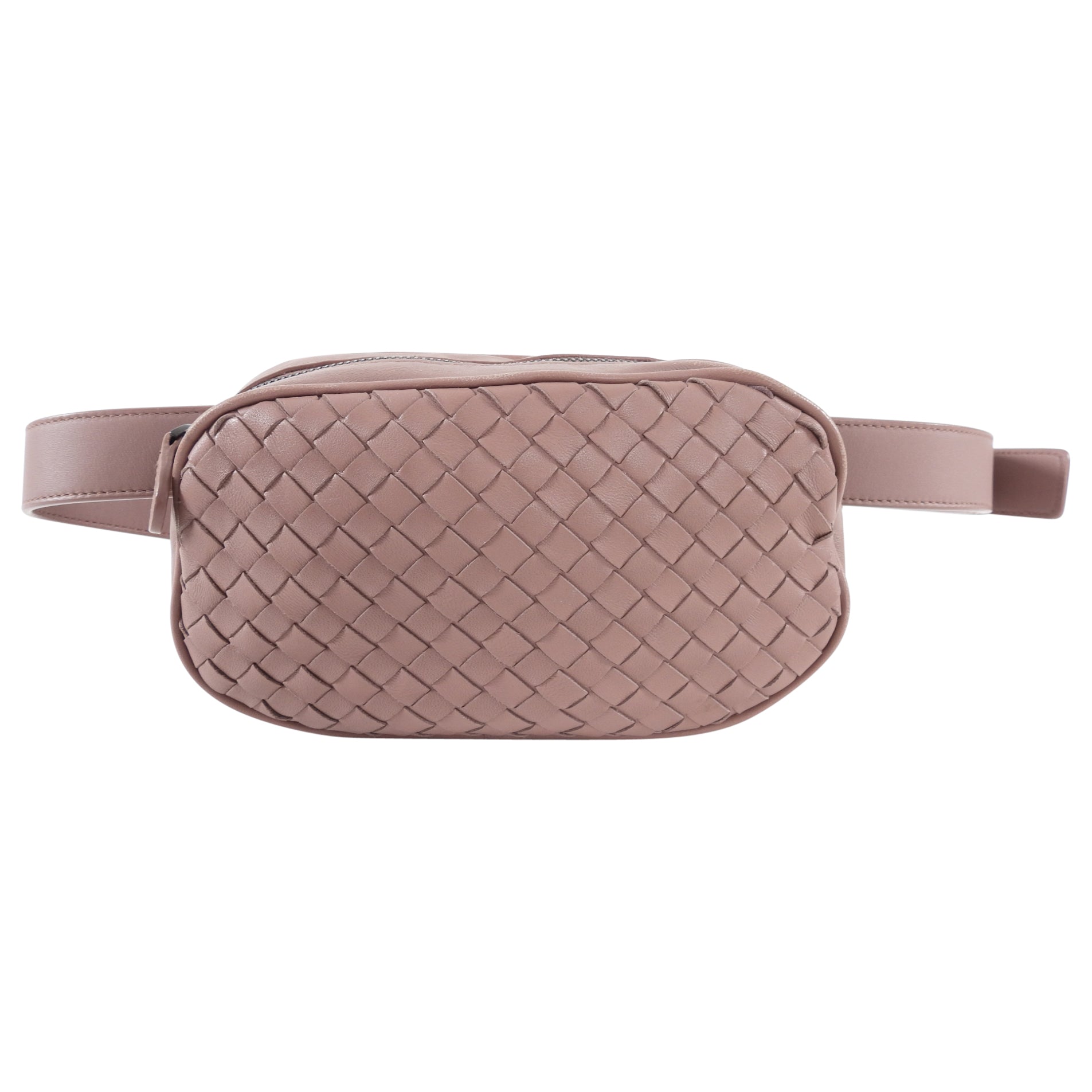 Bottega Veneta Mauve Intrecciato Leather Belt Bag