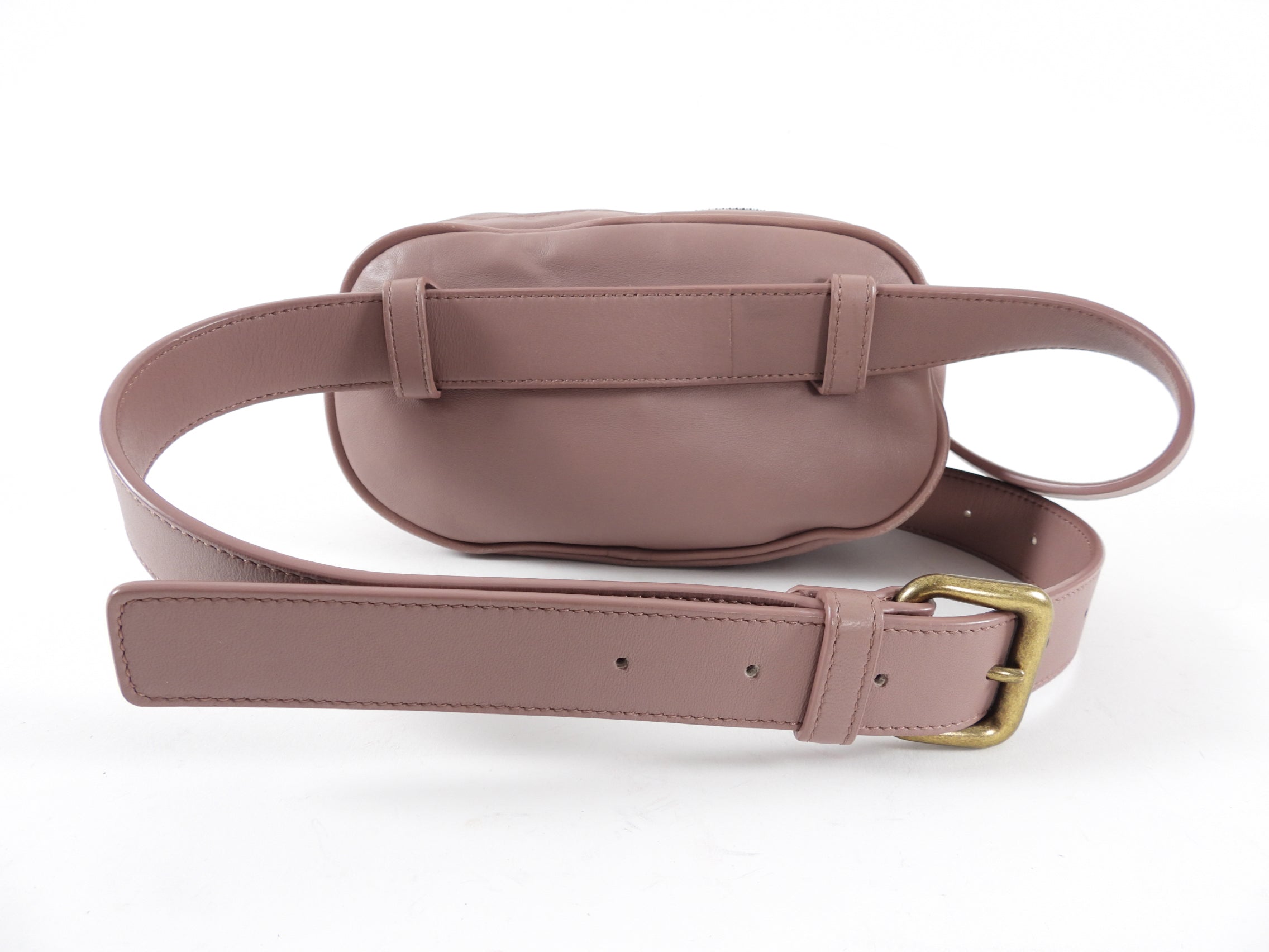 Bottega Veneta Mauve Intrecciato Leather Belt Bag