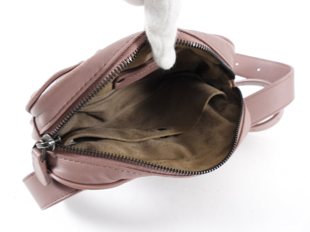 Bottega Veneta Mauve Intrecciato Leather Belt Bag