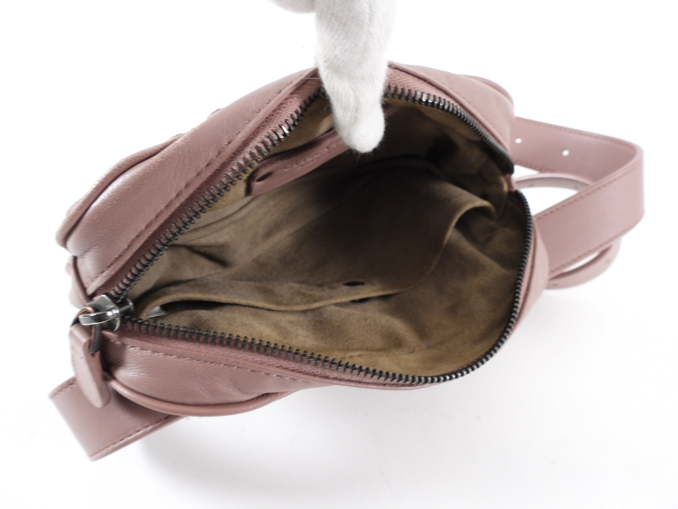 Bottega Veneta Mauve Intrecciato Leather Belt Bag