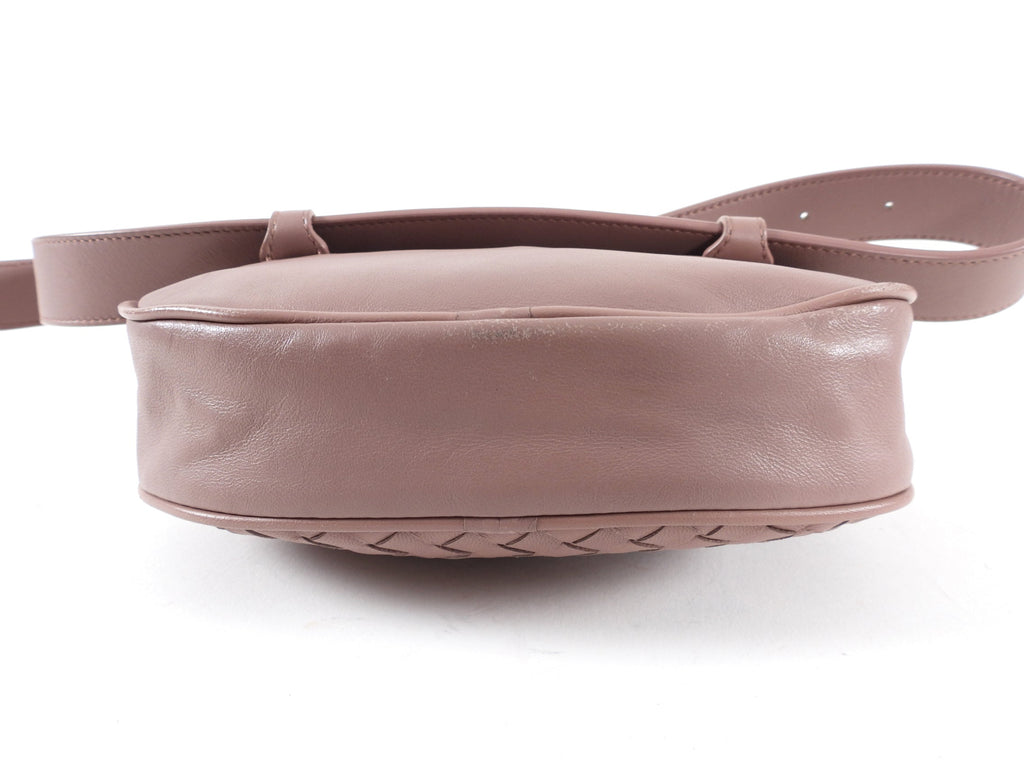 Bottega Veneta Mauve Intrecciato Leather Belt Bag