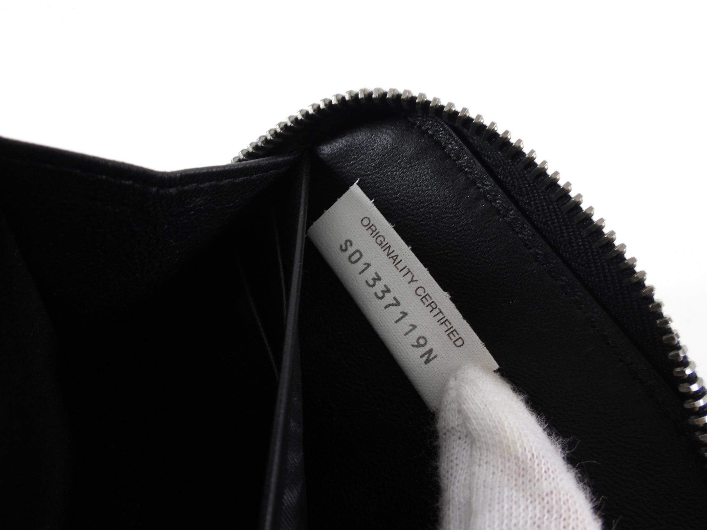 Bottega Veneta Black Intrecciato Leather Zippy Wallet