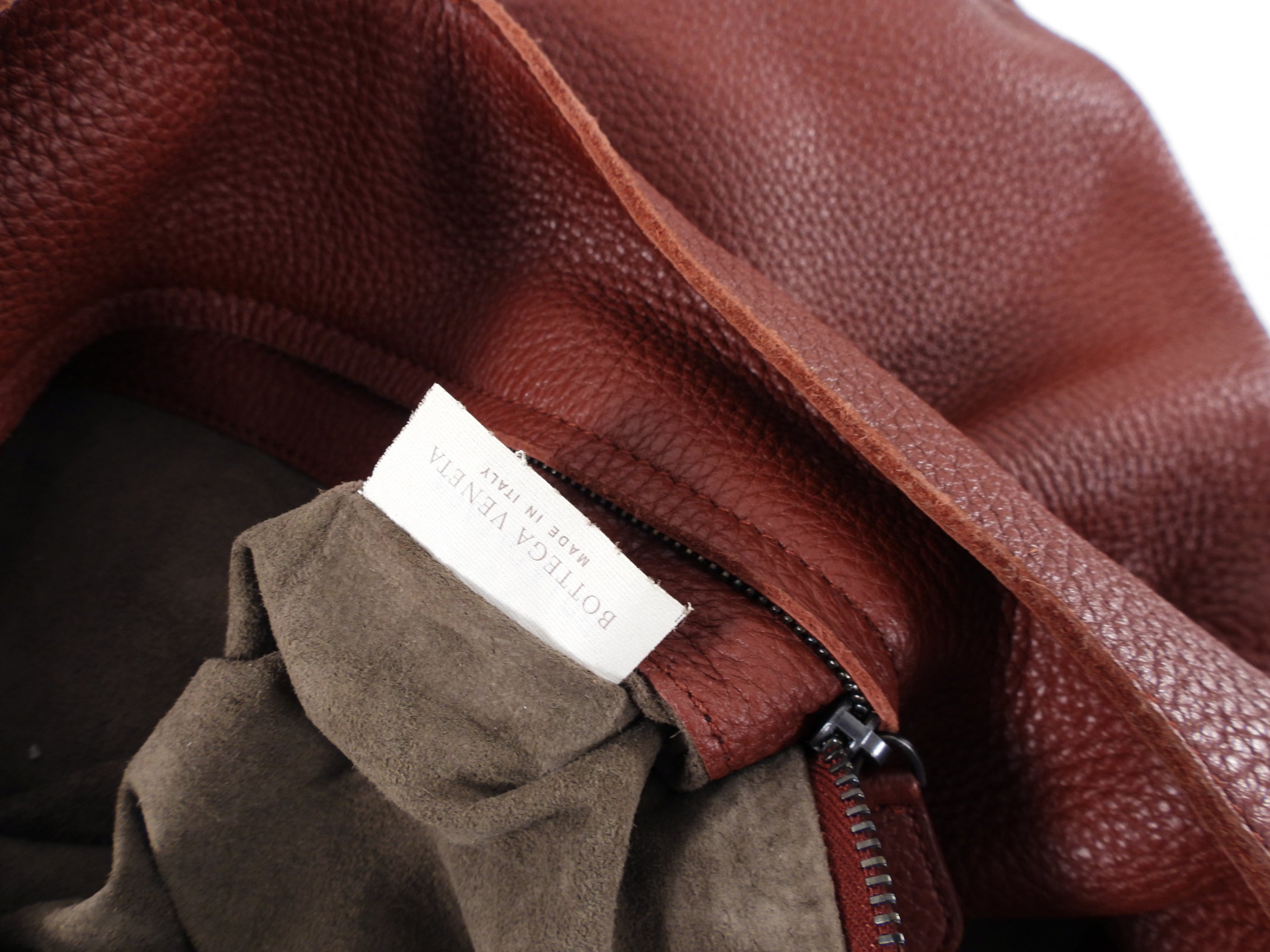 Bottega Veneta Burgundy Whipstitched Large Tote Bag