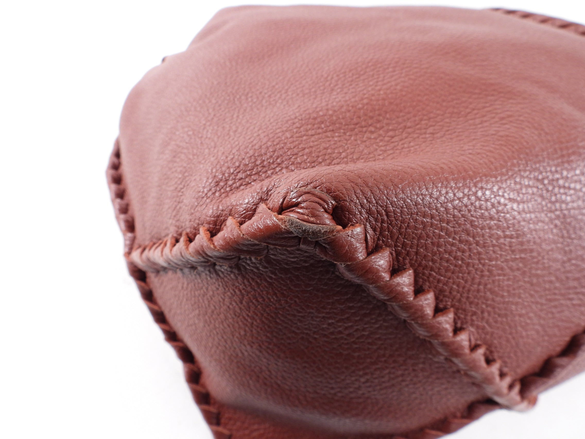 Bottega Veneta Burgundy Whipstitched Large Tote Bag