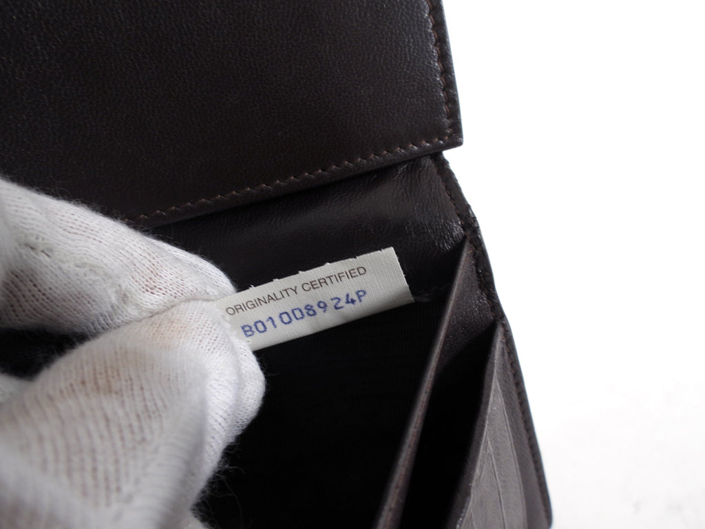 Bottega Venetta Brown Intrecciato Leather Long Bifold Wallet