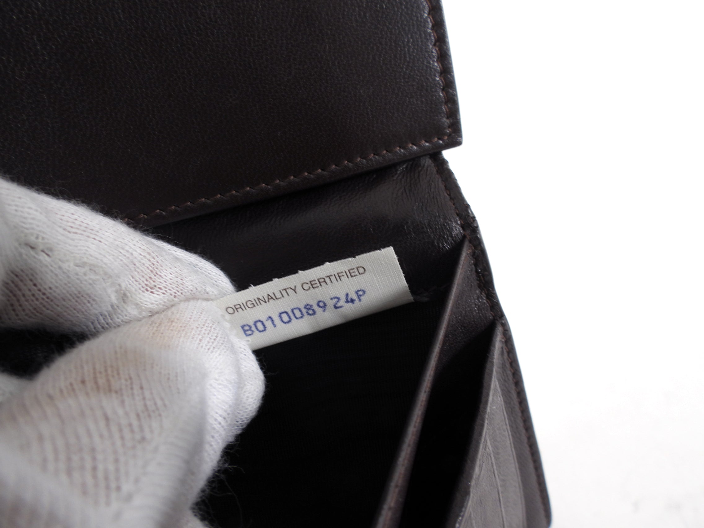 Bottega Venetta Brown Intrecciato Leather Long Bifold Wallet