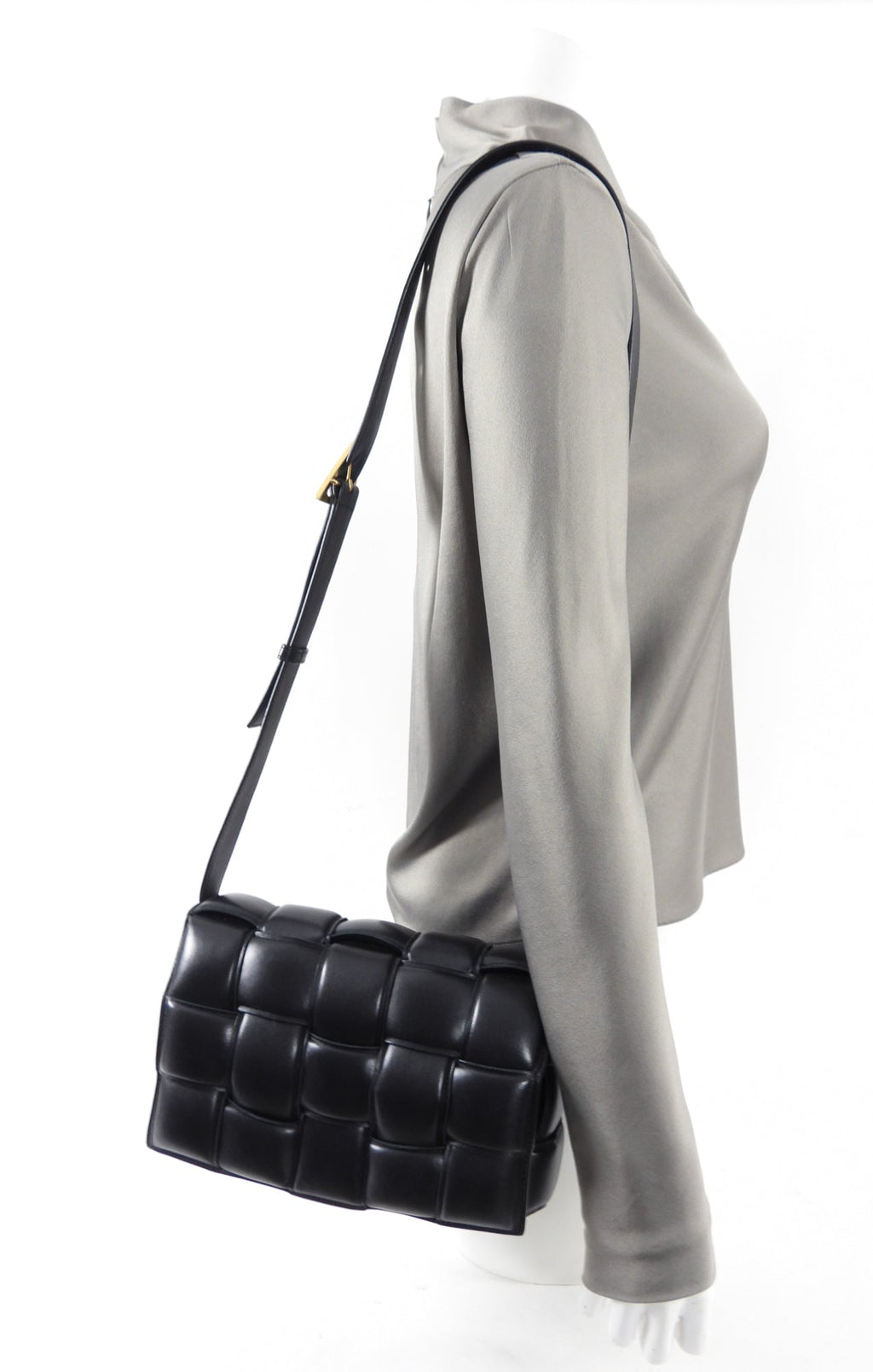 Bottega Veneta Black Padded Cassette Bag