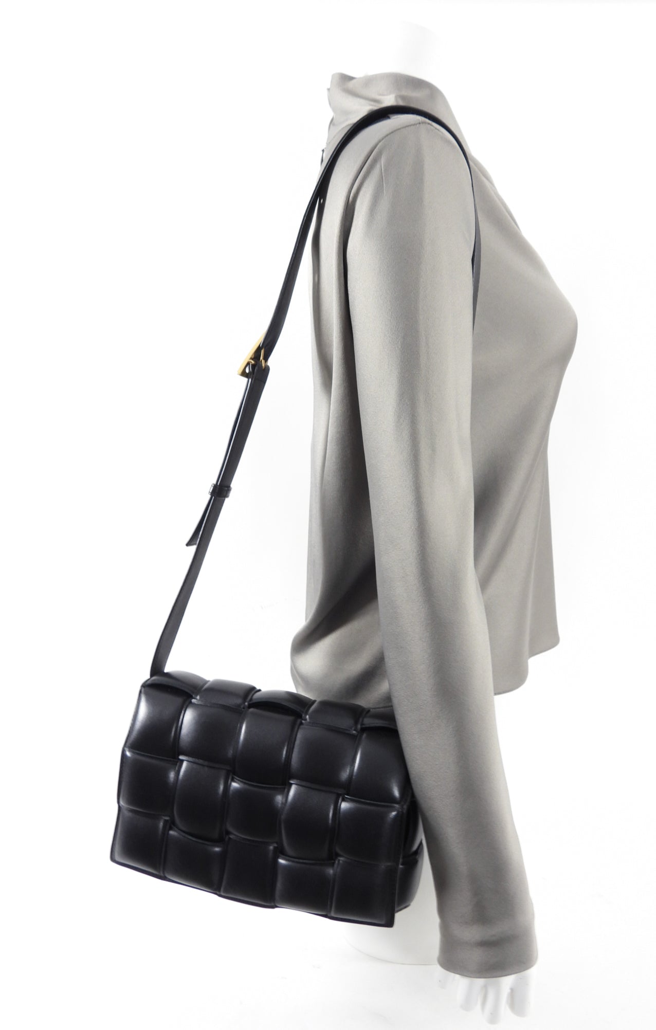 Bottega Veneta Black Padded Cassette Bag