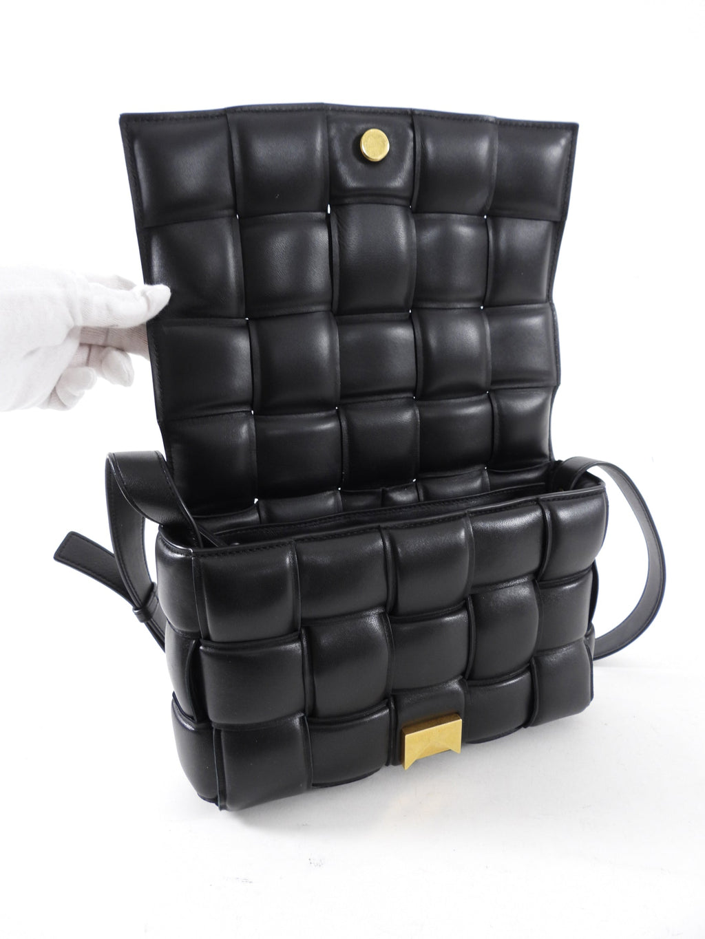 Bottega Veneta Black Padded Cassette Bag