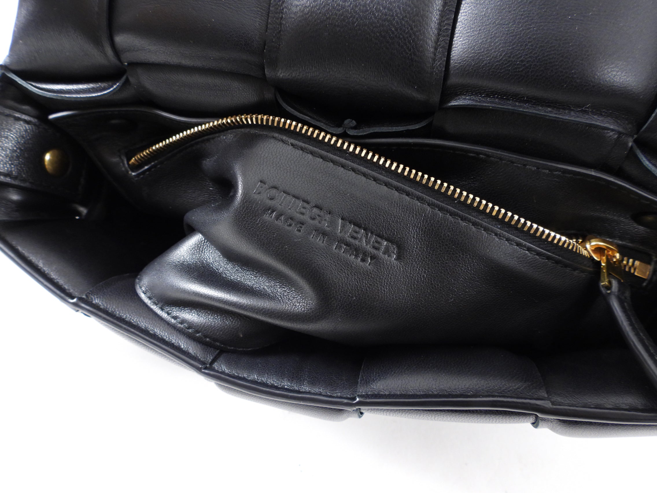 Bottega Veneta Black Padded Cassette Bag