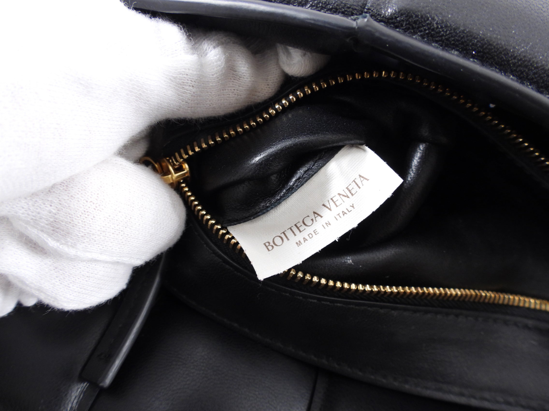 Bottega Veneta Black Padded Cassette Bag