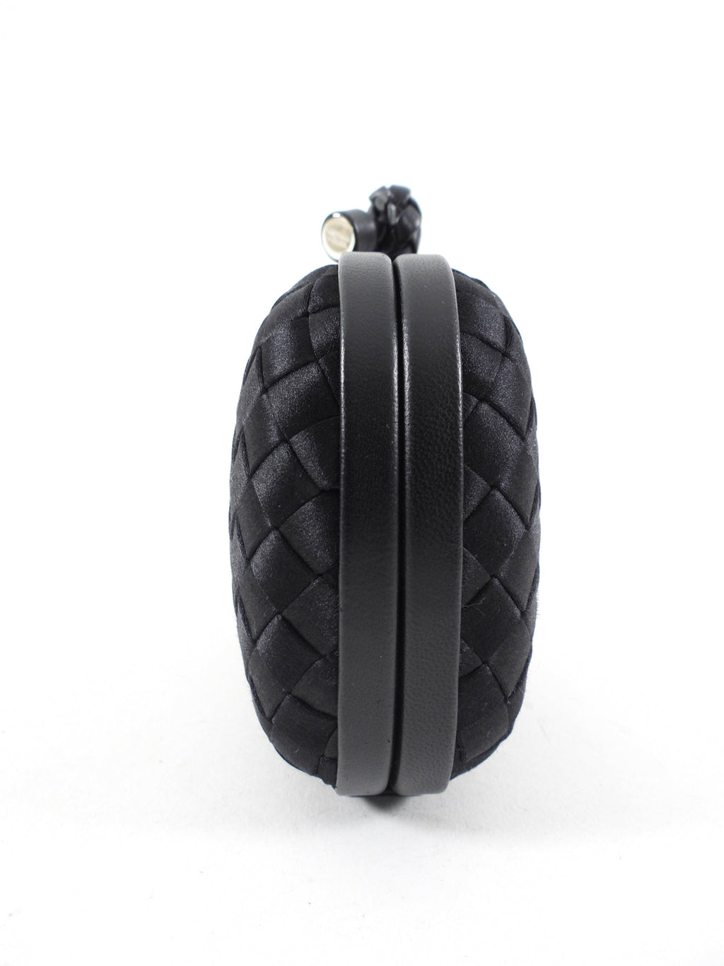 Bottega Veneta Small Black Knot Evening Clutch