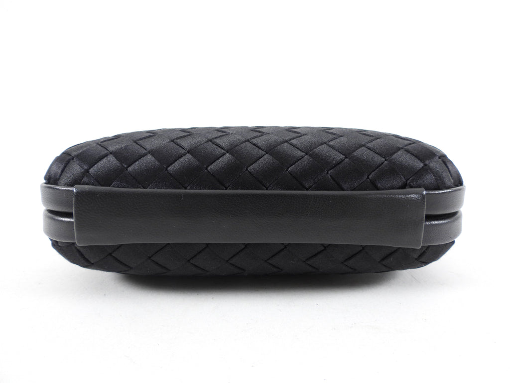 Bottega Veneta Small Black Knot Evening Clutch