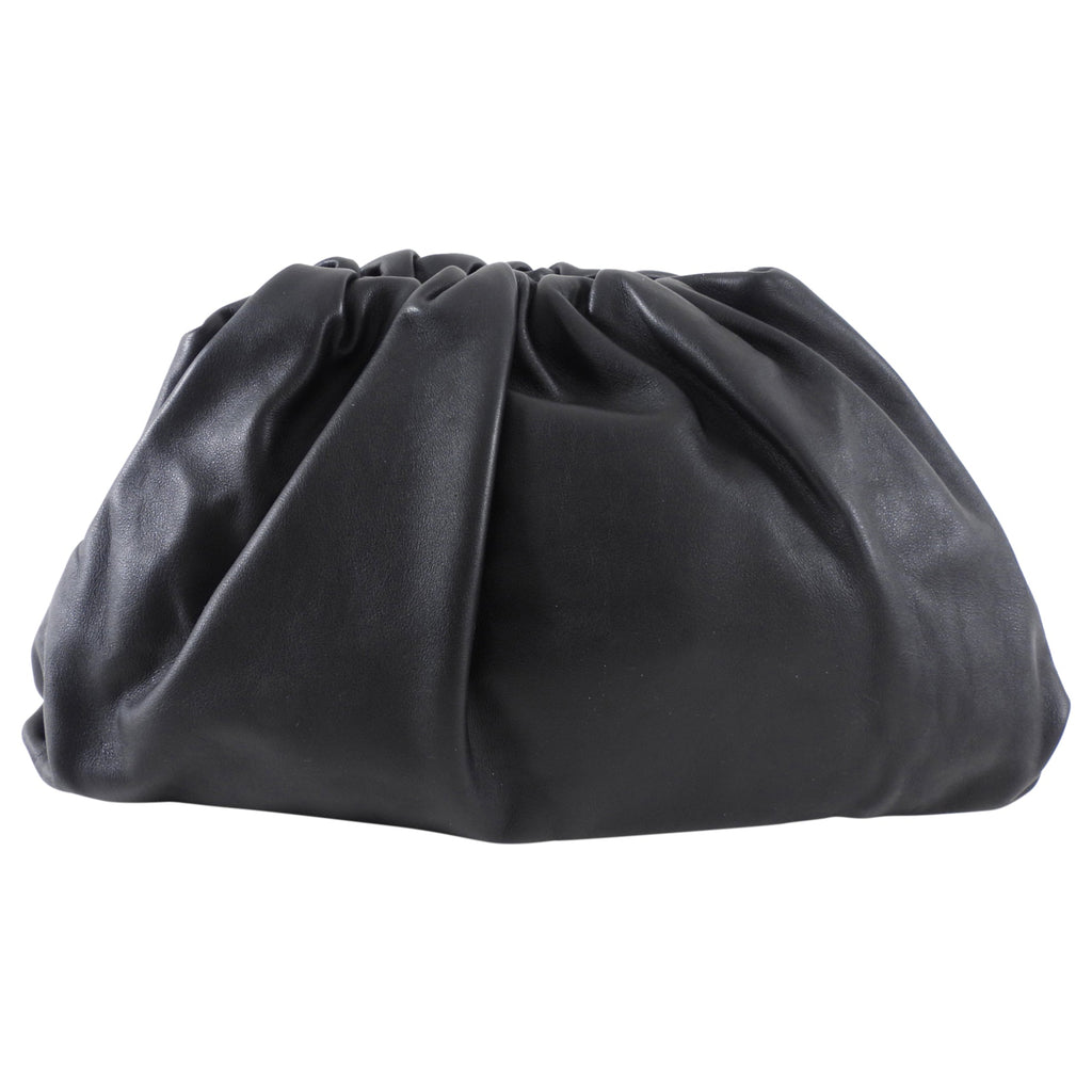 Bottega Veneta The Clutch Pouch Black Leather Bag