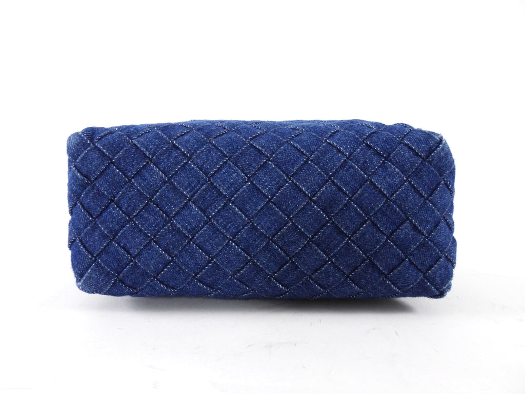 Bottega Veneta Small Denim Intrecciato Loop Crossbody Bag