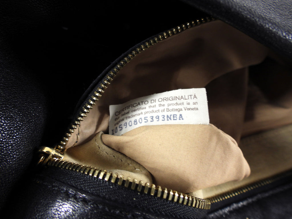 Bottega Veneta Large Black and Brown Woven Leather Hobo Bag