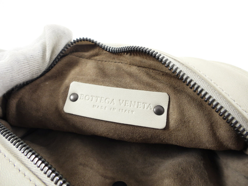 Bottega Veneta Intrecciato Leather Ivory Belt Bag