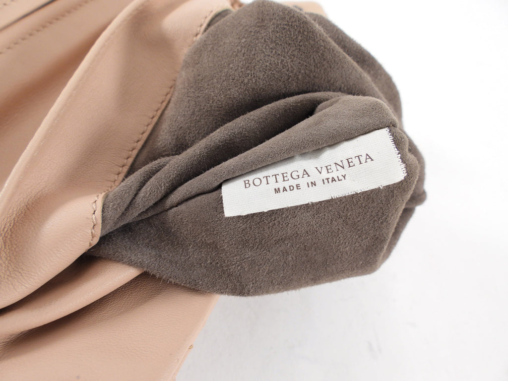 Bottega Veneta Nude Intrecciato Leather Mini Nappa Bag