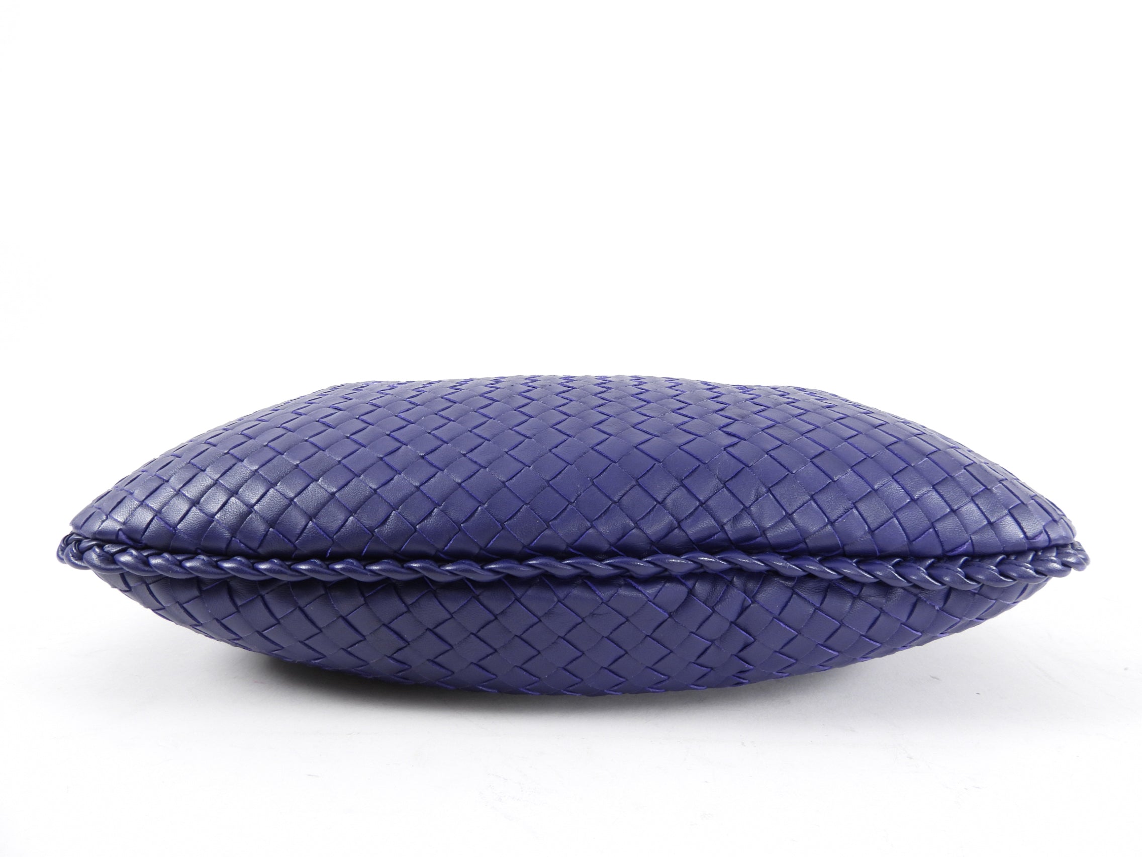 Bottega Veneta Intrecciato Dark Puple Hobo Bag