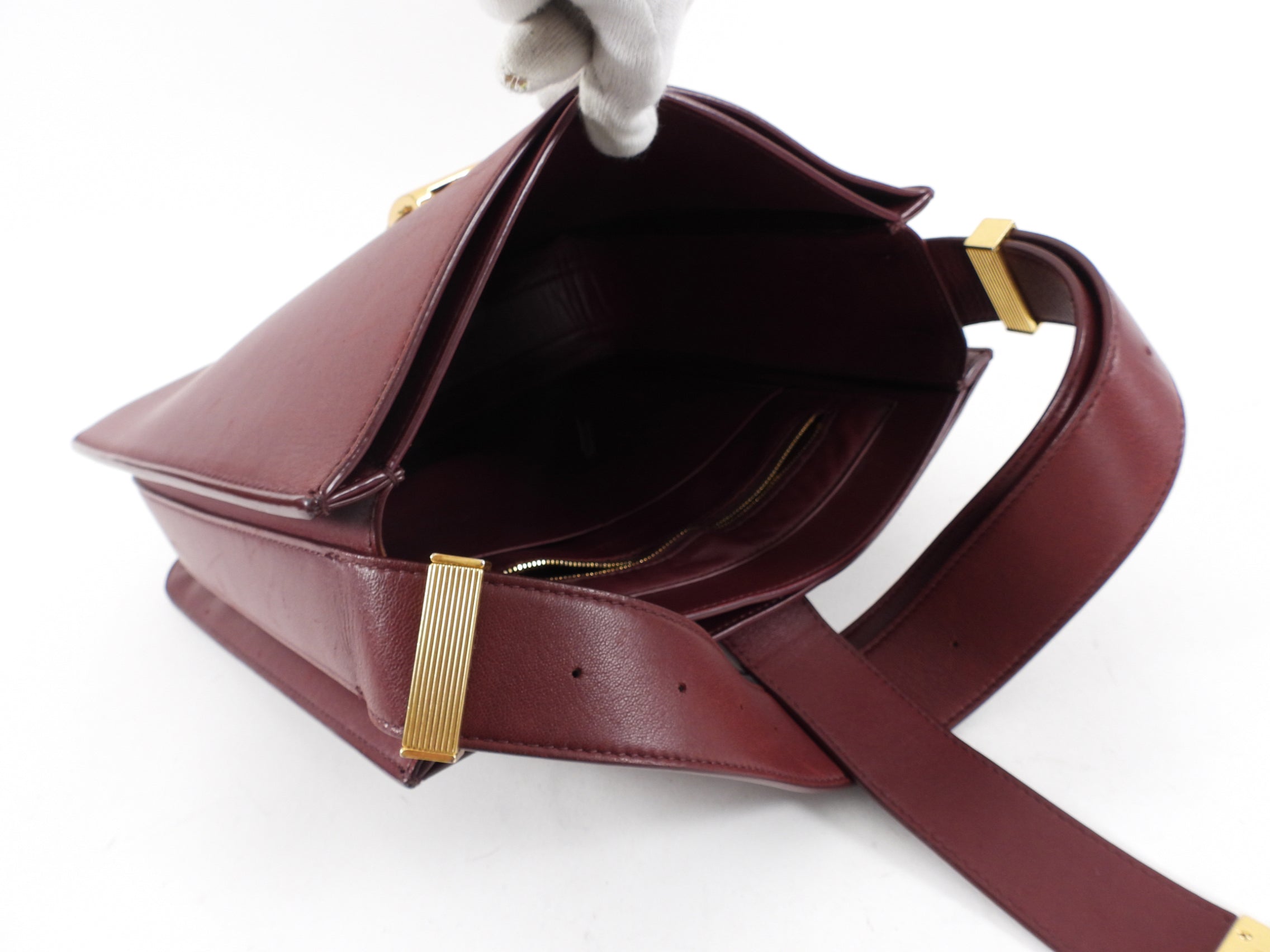 Bottega Veneta Burgundy Marie Satchel Bag