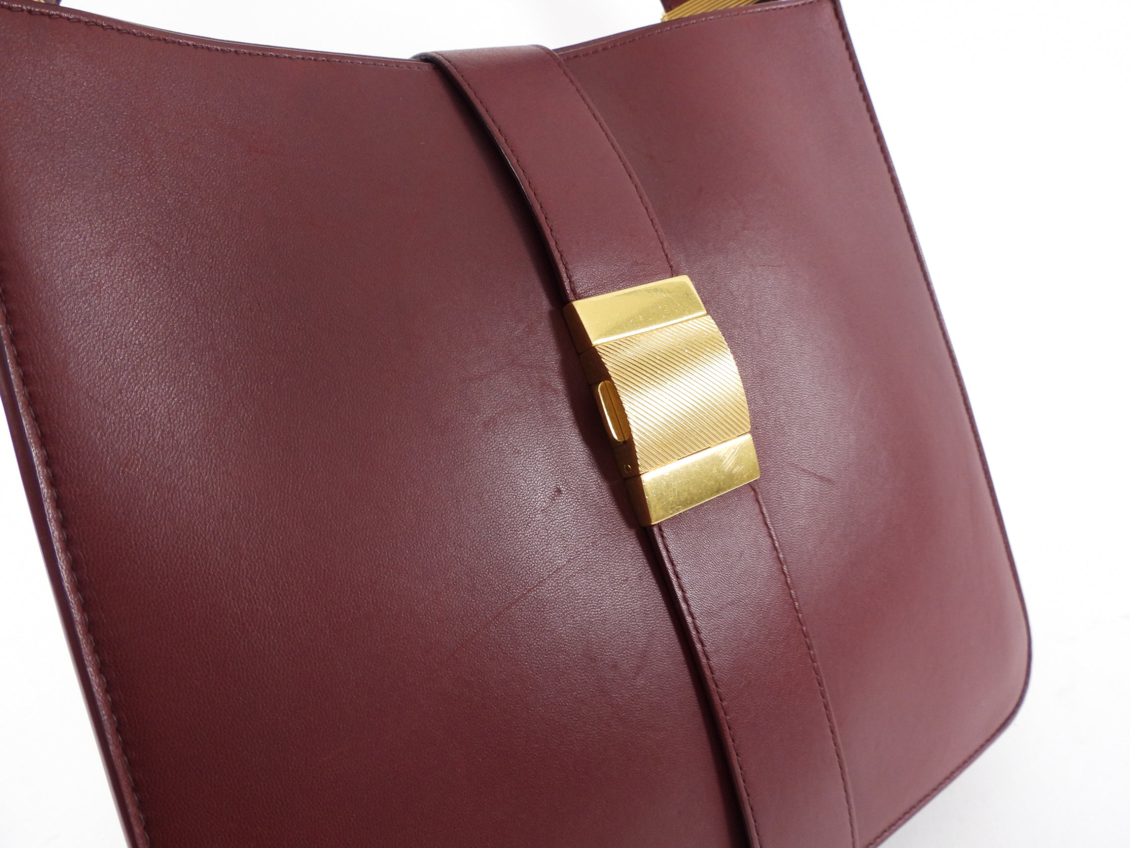Bottega Veneta Burgundy Marie Satchel Bag