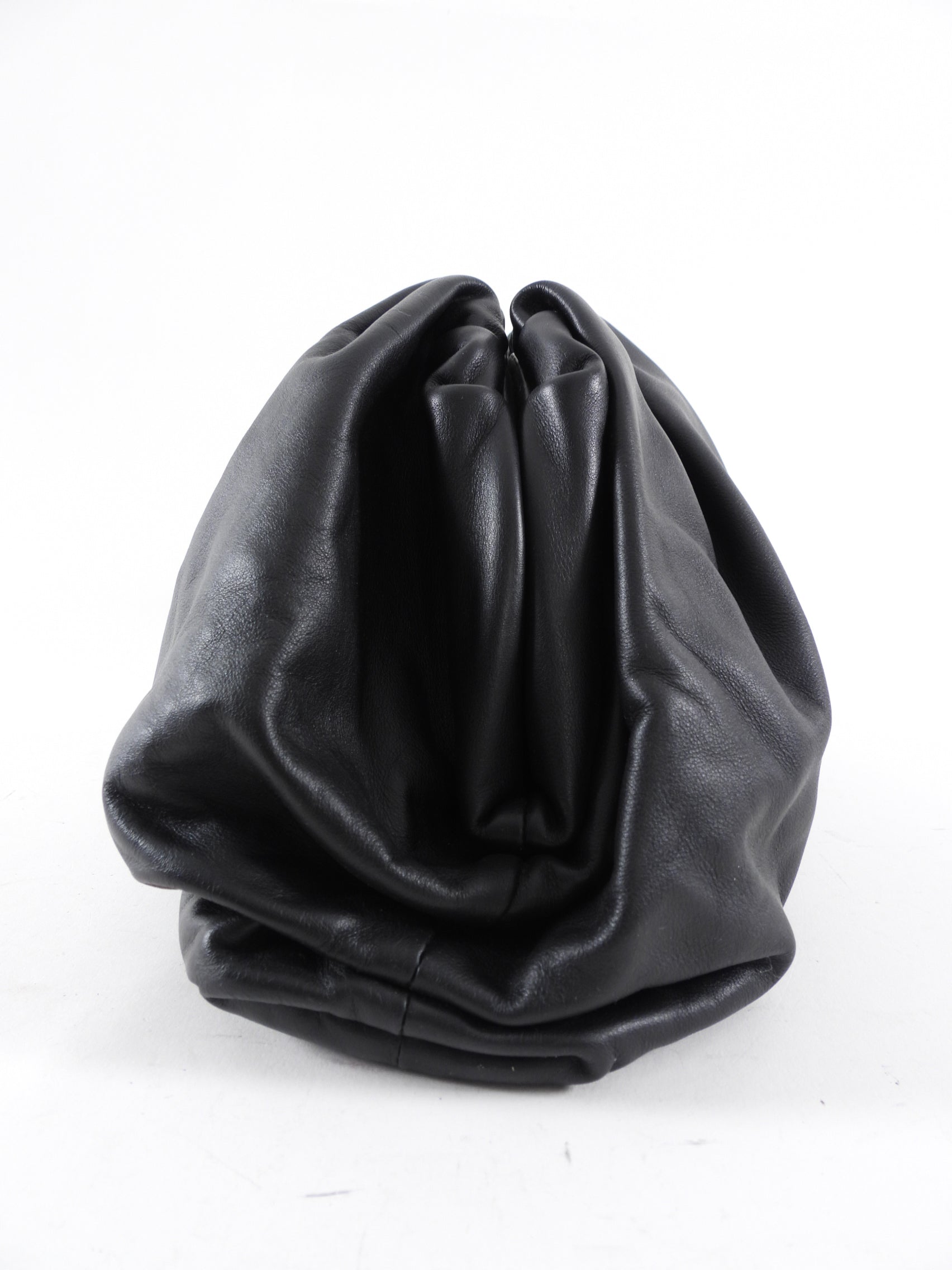 Bottega Veneta The Clutch Pouch Black Leather Bag